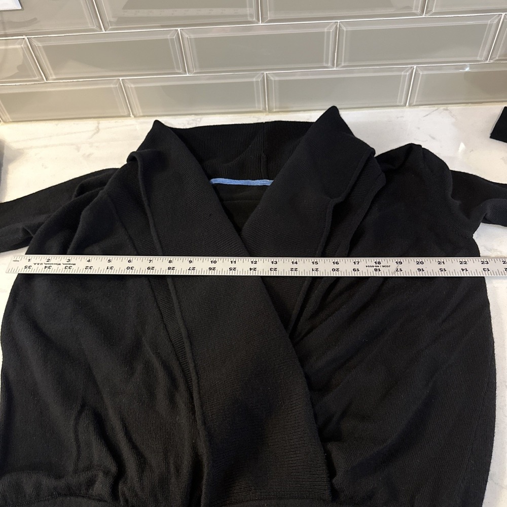 Lululemon Done Your Asana Pullover  Wrap Cardigan Sweater Womens Wool Drawstring - Picture 9 of 11